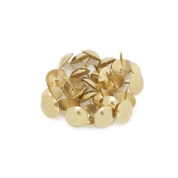 Гвозди ТУНДРА, декоративные, обивочные, 19×22 мм, золото, 200 шт.