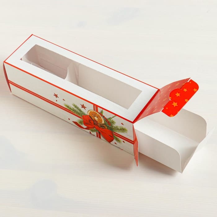 Коробка складная «Подарок» 18 х 5,5 х 5,5 см.