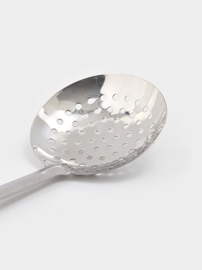 Шумовка для казана Шафран, 46 см, глубокая, узбекская, с деревянной ручкой, металл