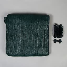 Сетка затеняющая, 10×3 м, плотность 55 г/м², зелёная, в наборе 27 клипс