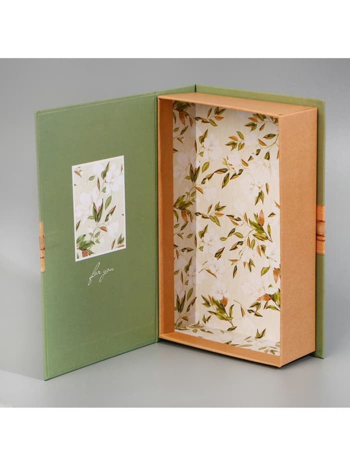 Коробка - книга, упаковка подарочная, «С любовью», 20×12.5×5 см