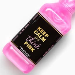 Гель для душа виски Keep calm and think pink, 250 мл, аромат розового вина, Чистое счастье