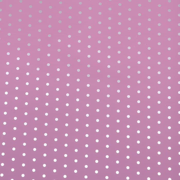Плёнка матовая «Серебристый горох» фиолетовый, орхидея, 0.58×0.58 м