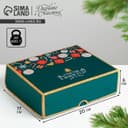 Упаковка для кондитерских изделий новогодняя «Счастья в Новом году», 20×17×6 см