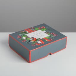 Упаковка для кондитерских изделий «С Новым годом!», 20×17×6 см