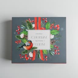 Упаковка для кондитерских изделий «С Новым годом!», 20×17×6 см
