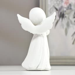 Фигурка полистоун «Белоснежный ангел-девочка с охапкой роз», 11.5×7.5×7 см, МИКС