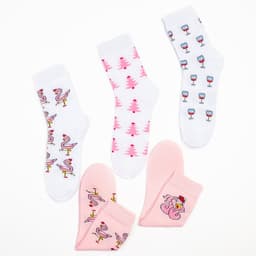 Носки женские KAFTAN «С Новым Годом!», набор 5 пар, размер 36-40 (23-25 см)