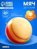 Мяч резиновый, диаметр 20 см, эко, ручное окрашивание