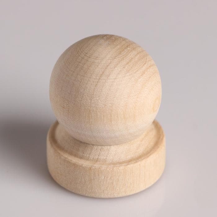 Ручка деревянная «Комод. Шкаф», h=45 мм, d=37 мм