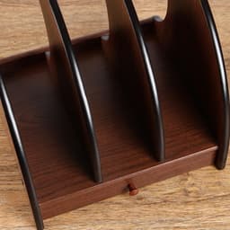 Органайзер для бумаги вертикальный, 3 секции, с выдвижным ящиком, 26×26×24 см