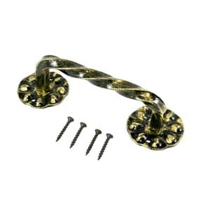 Ручка-скоба «Белгород» Витая 150 мм, цвет золото