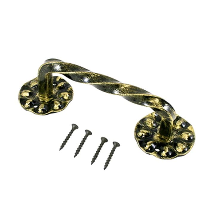 Ручка-скоба «Белгород» Витая 150 мм, цвет золото