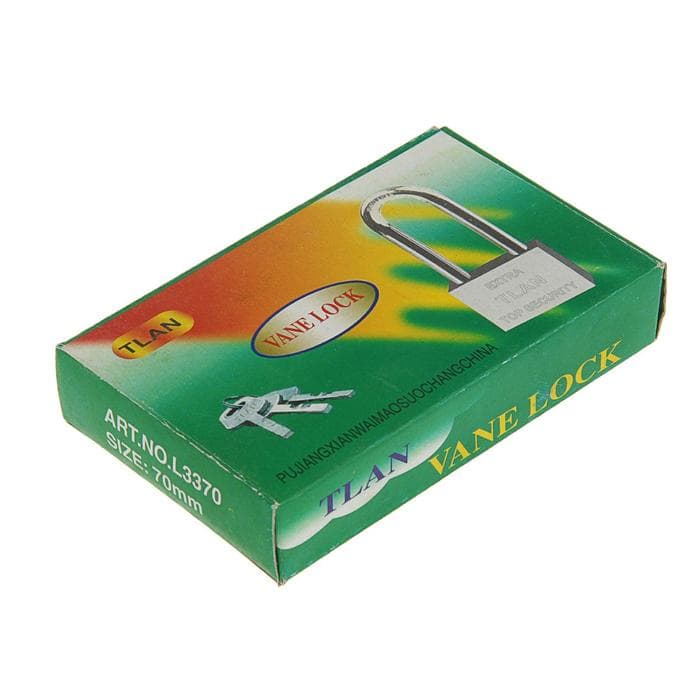 Замок навесной, тип 6, 7×70 мм, длинная дужка