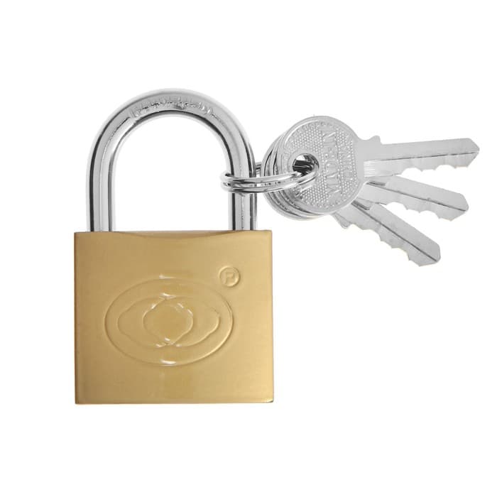 Замок навесной тип 14, 36×60 мм, 3 ключа