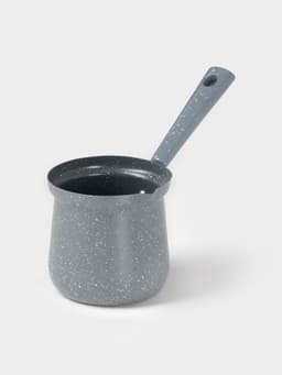 Турка Доляна «Мрамор грэй», 450 мл, d=9 см, 20×9×14 см, пластиковая ручка, антипригарное покрытие, индукция, серая