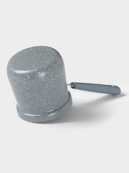 Турка Доляна «Мрамор грэй», 450 мл, d=9 см, 20×9×14 см, пластиковая ручка, антипригарное покрытие, индукция, серая