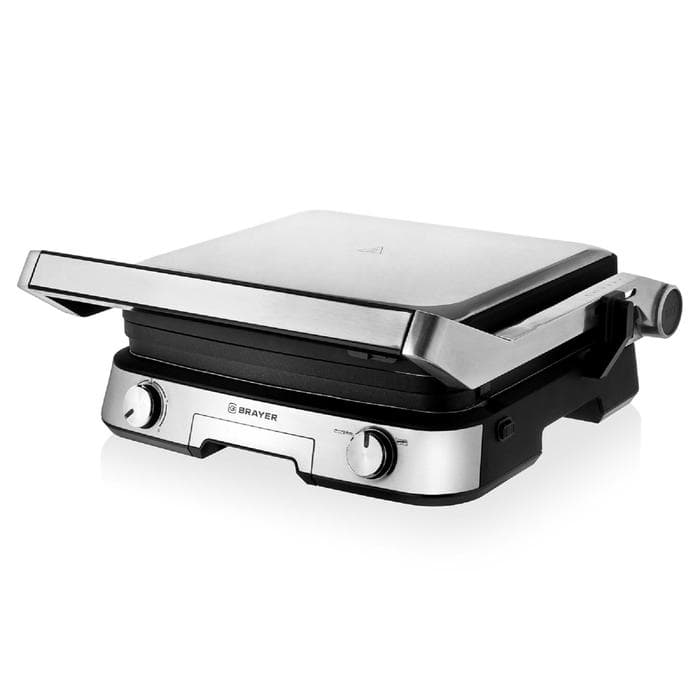 Электрогриль BRAYER BR2001, 2000 Вт, антипригарное покрытие, 31×26.4 см