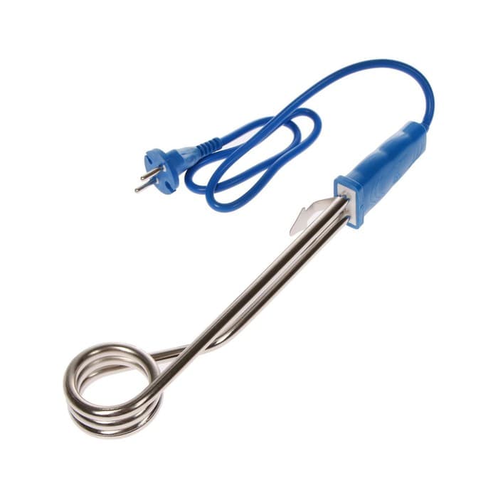 Электрокипятильник со спиралью, Luazon LEK 05, 1500 Вт, 32×4 см, 220 В, синий