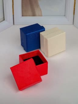 Коробочка подарочная под кольцо, серьги «Животный принт», 5×5 см, (размер полезной части 4.5×4.5 см), вставка чёрная, МИКС