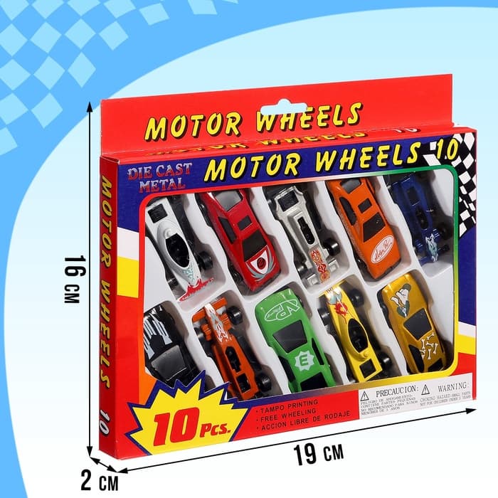 Машинка металлическая «Автомир», набор 10 шт.