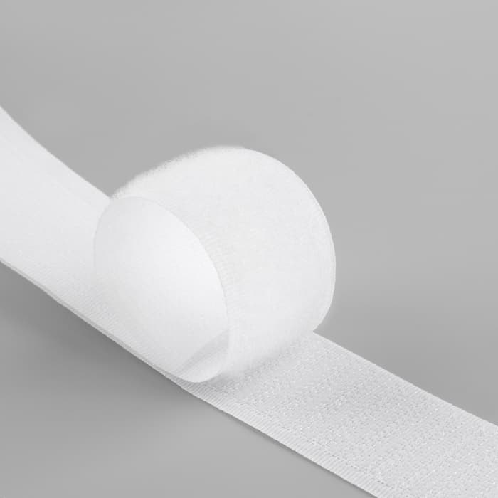Липучка, 30 мм, 25±1 м, белая