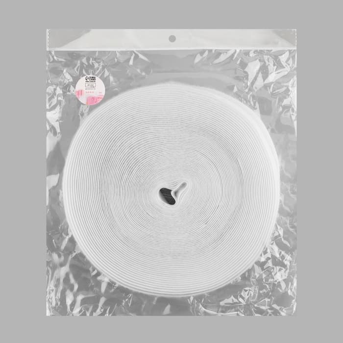 Липучка, 30 мм, 25±1 м, белая