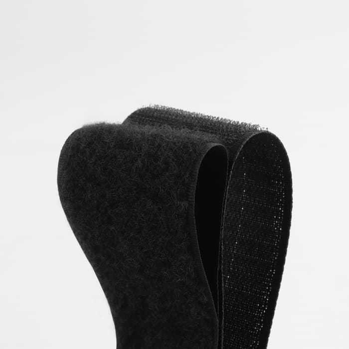 Липучка, 50 мм, 25±1 м, чёрная