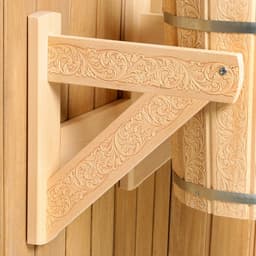 Обливное устройство для бани «Русские узоры», 10 л, липа, пластиковая вставка, «Добропаровъ»