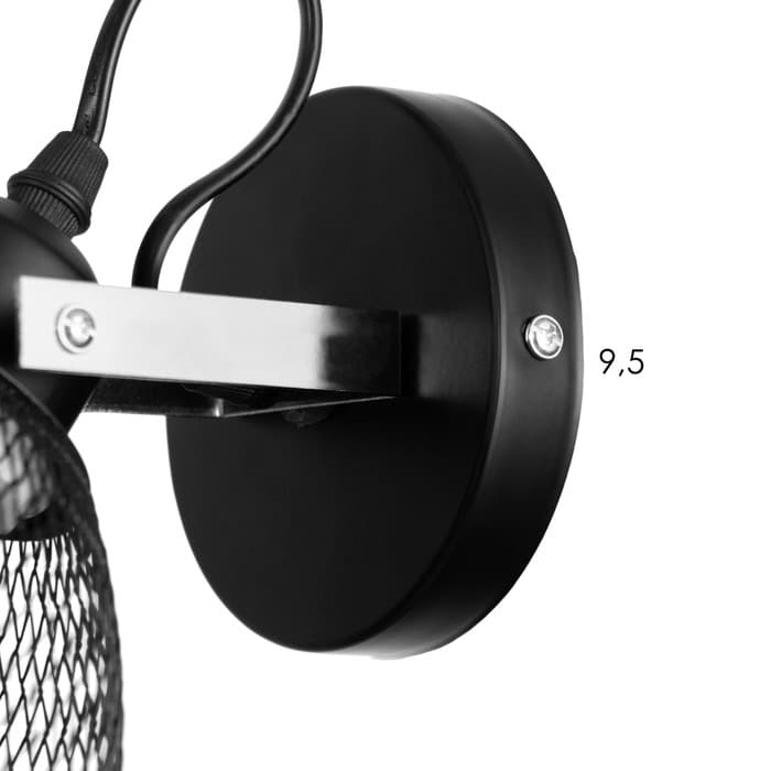 Бра 662411/1 40 Вт E27 черный 23×13×18 см