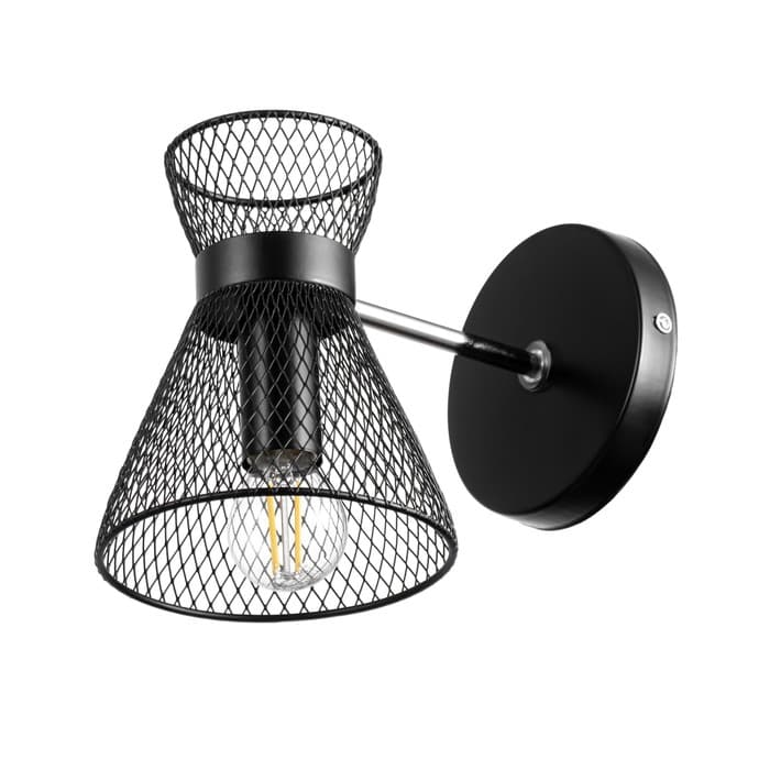 Бра 662413/1 40 Вт E14 черный 18×12×18 см