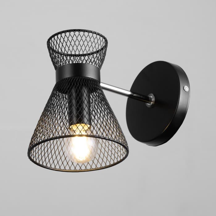 Бра 662413/1 40 Вт E14 черный 18×12×18 см