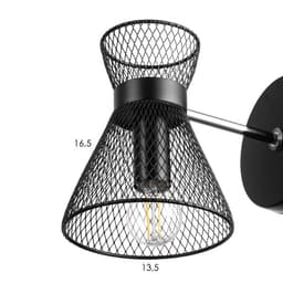 Бра 662413/1 40 Вт E14 черный 18×12×18 см