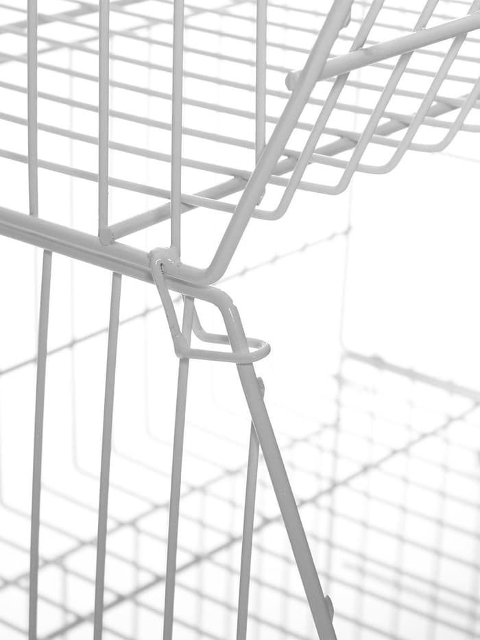 Горка-накопитель из четырёх корзин, 63×43×120, белая