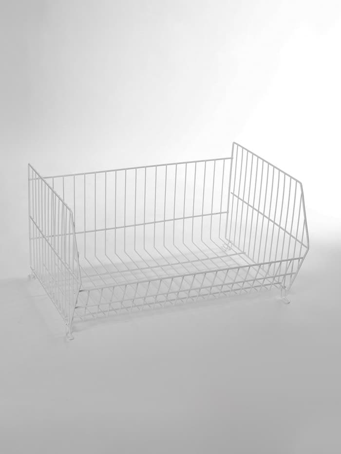 Горка-накопитель из четырёх корзин, 63×43×120, белая