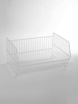 Горка-накопитель из четырёх корзин, 63×43×120, белая
