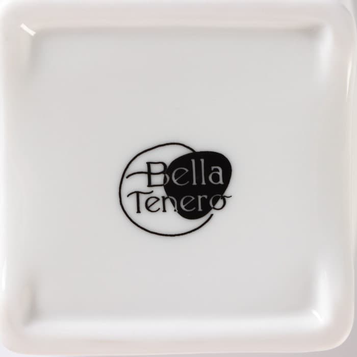 Банки для хранения специй и соусов BellaTenero, 6 предметов: солонка 100 мл, банка 200 мл, соусник 200 мл, на бамбуковой подставке, фарфор, белые