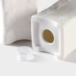 Банки для хранения специй и соусов BellaTenero, 6 предметов: солонка 100 мл, банка 200 мл, соусник 200 мл, на бамбуковой подставке, фарфор, белые