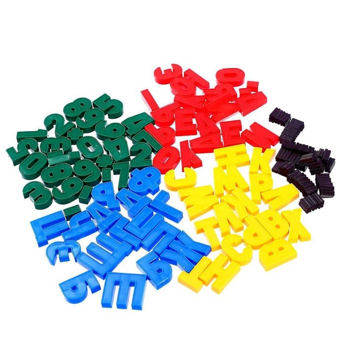 Магнитный набор цифр и букв русского алфавита Десятое Королевство, 79 шт.