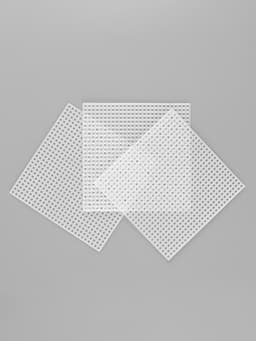 Канва для вышивания «Квадрат», пластиковая, 10.5×10.5 см, 3 шт., белая