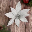 Декор «Холодный цветок», 26×20 см, серебро