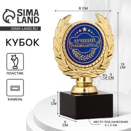 Кубок «Лучший руководитель» наградная фигура, пластик, 13 см