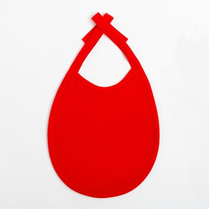 Слюнявчик детский «Крошка Я. Первый НГ», 18×13 см, красный