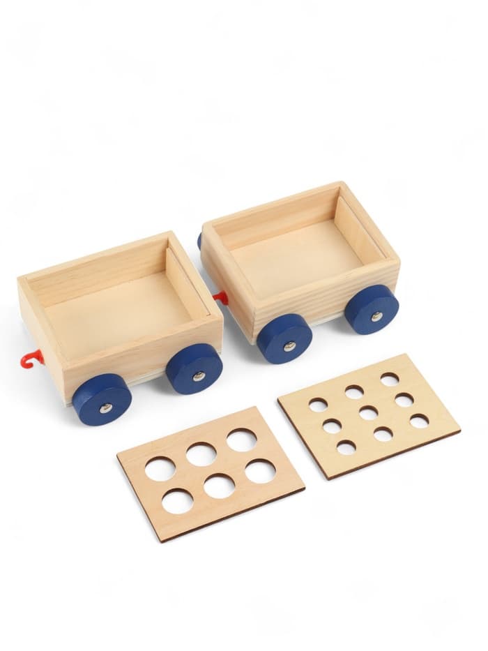 Развивающая игра 3в1 «Паровозик», рыбалка, каталка, сортер, 35×11×10 см