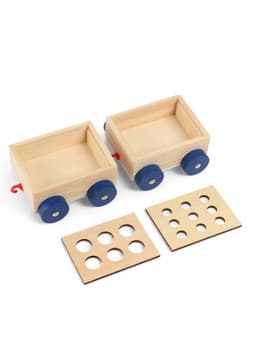 Развивающая игра 3в1 «Паровозик», рыбалка, каталка, сортер, 35×11×10 см