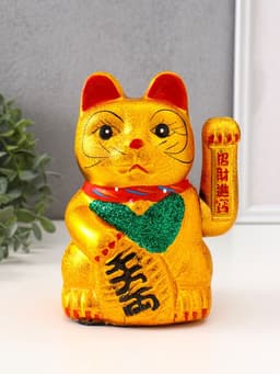 Маятник настольный антистресс «Манэки-нэко», керамика, h=17 см