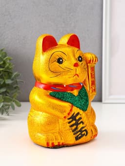 Маятник настольный антистресс «Манэки-нэко», керамика, h=17 см