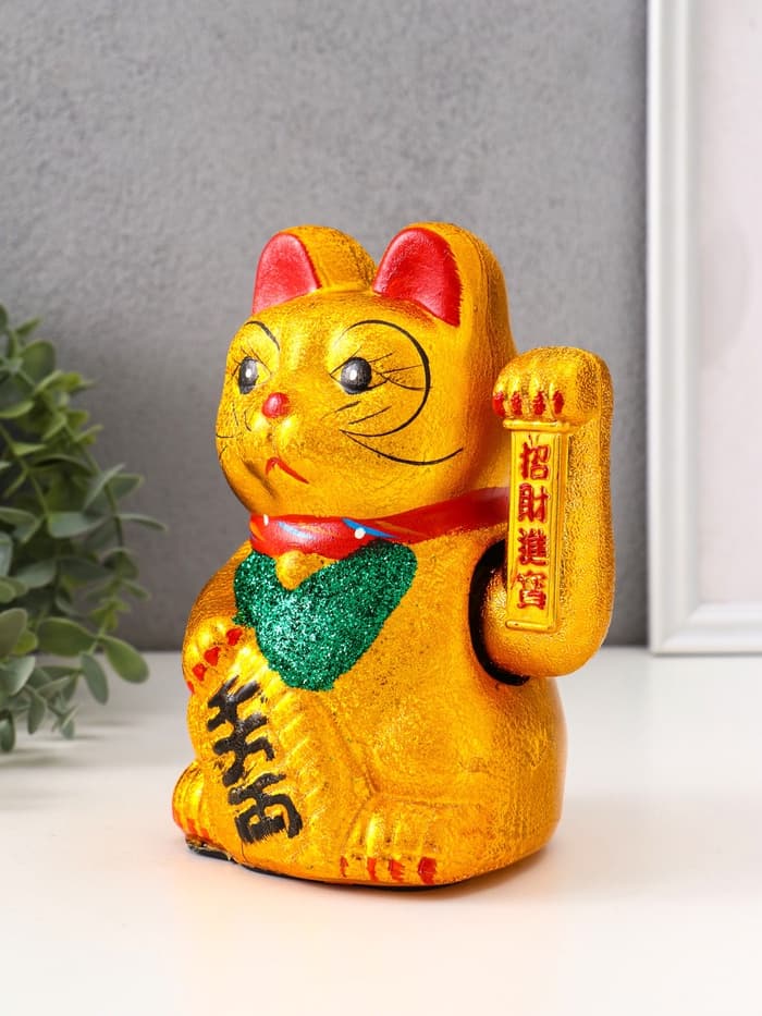 Маятник настольный антистресс «Манэки-нэко», керамика, h=17 см