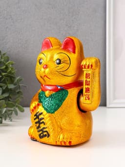 Маятник настольный антистресс «Манэки-нэко», керамика, h=17 см