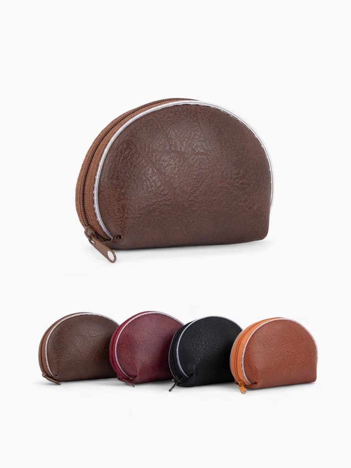 Кошелёк-монетница на молнии, 11×3×9 см, однотонный, МИКС